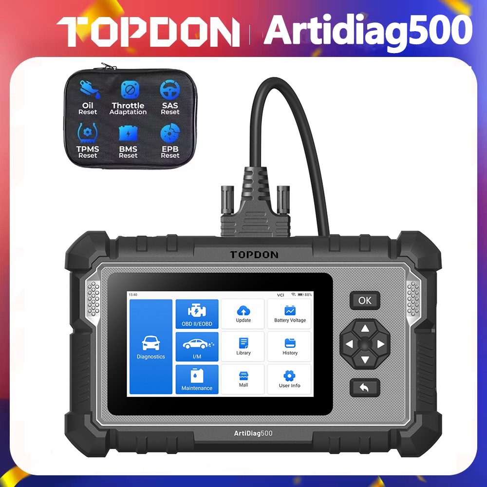 Topdon ArtiDiag500 Car Diagnos - Topdon Tc001 Thermal Camera ulasan dan harga